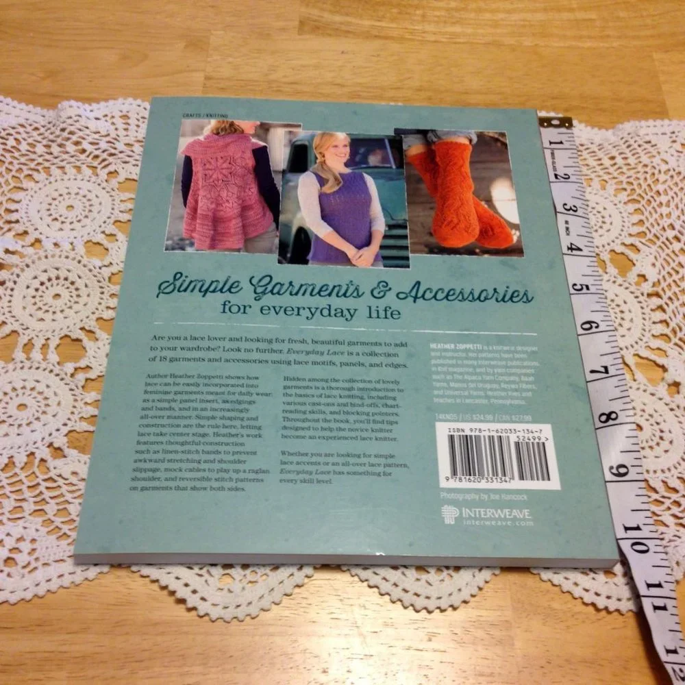 New craft book, everyday lace knitting projects